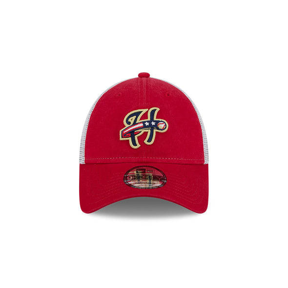 Harrisburg Senators New Era Red Trucker Cap