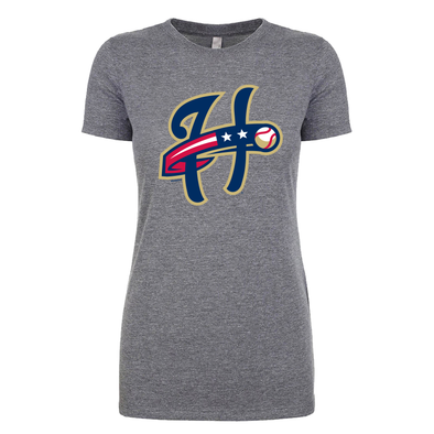 Harrisburg Senators Women's Gray Cap Logo Tee