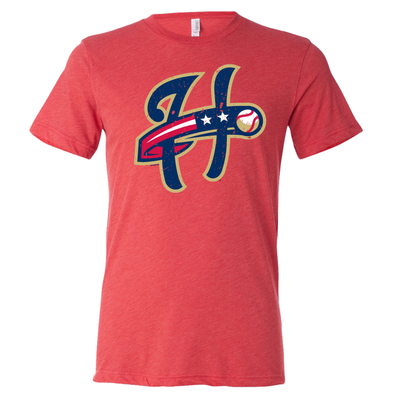 Harrisburg Senators Red Cap Logo Tee