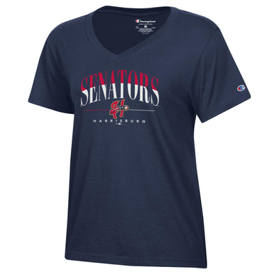 Champion Core Women's Navy V-Neck Tee