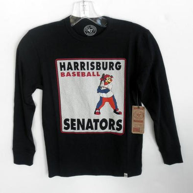Harrisburg Senators Youth '47 Brand Long Sleeve Playball Tee